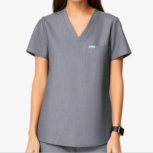Figs Catarina One-Pocket Scrub Top Color Graphite Size XXS